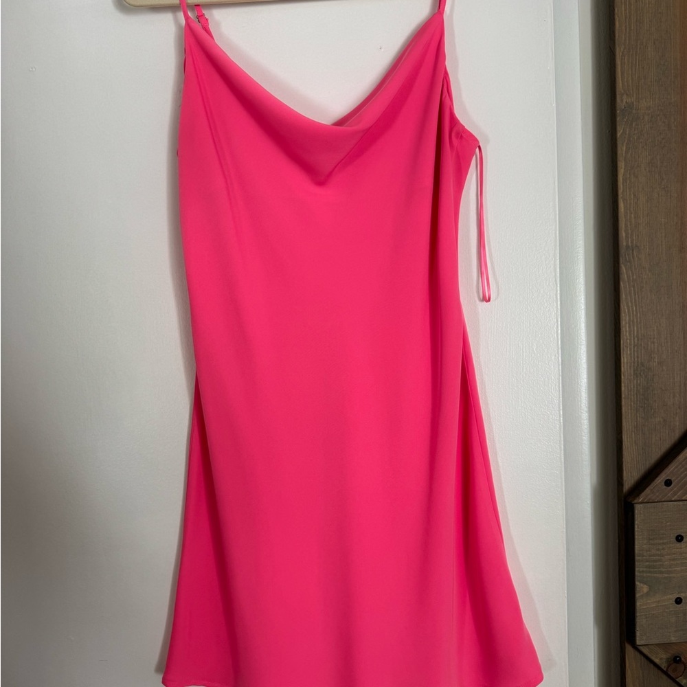 Vibrant Pink Slip Dress